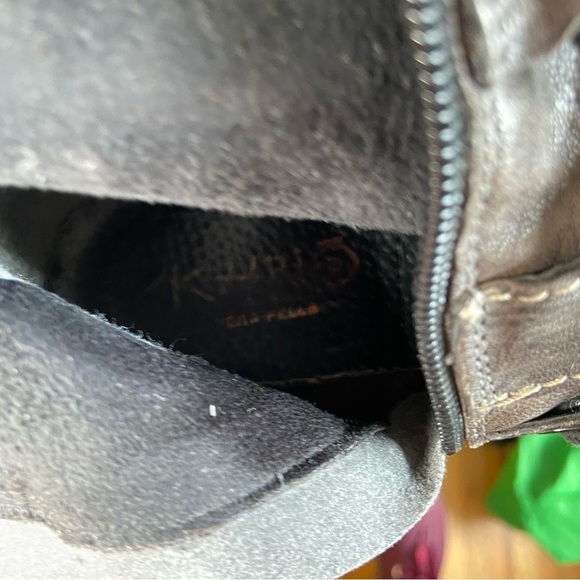 KHRIO Mid-calf leather boots Brown Size EU 38 US 6.5 - Picture 3 of 9